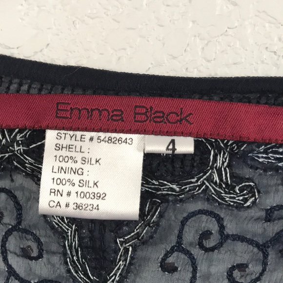 Emma Black beautiful silk blouse - Picture 10 of 10